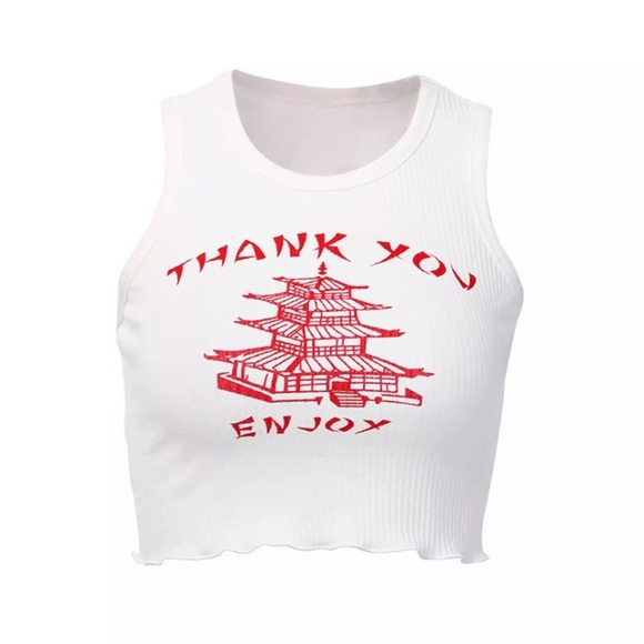 Thank you 🥡 takeout crop top - Picture 16 of 16